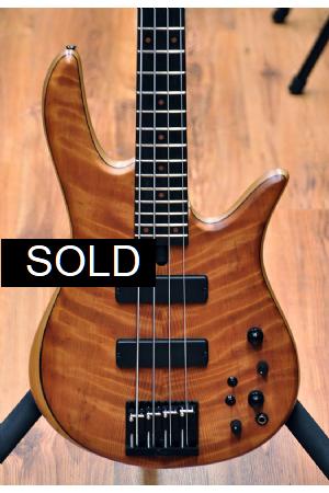 Fodera Monarch Std Special Doctorbass Edition Ebony Board 4 string-Oak Neck-Figured Redwood top Fodera Monarch Std Special Doctorbass Edition Ebony Board 4 string-Oak Neck-Figured Redwood top